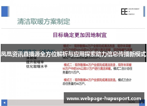 凤凰资讯直播源全方位解析与应用探索助力信息传播新模式
